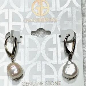 Giani Bernini Sterling Silver Pearl Drop Earrings
